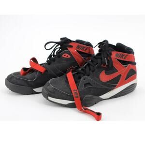 Nike Air 309748‎ black and red high top sneakers mens 10 streetwear urban sporty